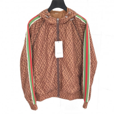 [구찌]Gucci 2020 Mens Logo Casual Windproof Jackets - 구찌 2020 남성 로고 캐쥬얼 방풍 자켓 Guc02083x.Size(m - 3xl).브라운