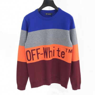 [오프화이트]Off-white 2020 Mens Basic Wool Sweaters - 오프화이트 2020 남성 베이직 울 스웨터 Off0344x.Size(m - 2xl).블루