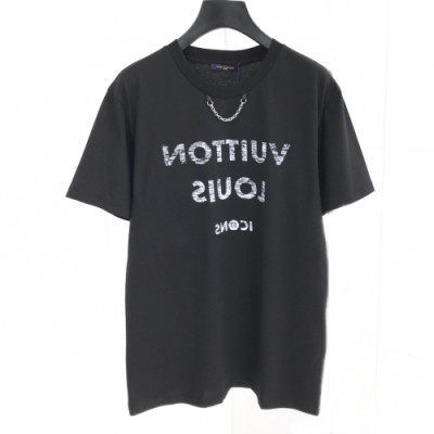 [루이비통]Louis vuitton 2020 Mm/Wm Crew-neck Silket Short Sleeved Tshirts - 루이비통 2020 남자 크루넥 실켓 반팔티 Lou01605x.Size(s - xl).블랙