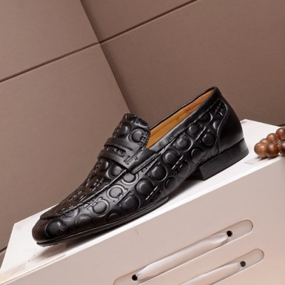 Ferragamo 2019 Mens Leather Loafer - 페라가모 2019 남성용 레더 로퍼 FGMS0150,Size(240 - 270).블랙