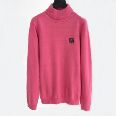 [로에베]Loewe 2020 Mm/Wm Logo Turtle-neck Sweaters - 로에베 2020 남자 로고 터틀넥 스웨터 Loe0159x.Size(s - xl).핑크