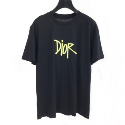 [디올]Dior 2020 Mm/Wm Logo Cotton Short Sleeved Tshirts - 디올 2020 남자 로고 코튼 반팔티 Dio0529x.Size(s - 2xl).블랙