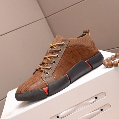 Louis Vuitton 2019 Mens Leather Sneakers - 루이비통 2019 남성용 레더 스니커즈 LOUS0507,Size(240 - 270).브라운