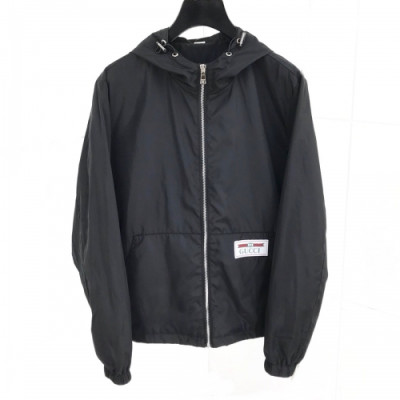 [구찌]Gucci 2020 Mens Logo Casual Windproof Jackets - 구찌 2020 남성 로고 캐쥬얼 방풍 자켓 Guc02120x.Size(m - 3xl).블랙