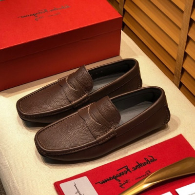 Ferragamo  2020 Mens Leather Loafer - 페라가모 2020 남성용 레더 로퍼 FGMS0155 ,Size(240 - 280).브라운