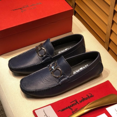 Ferragamo  2020 Mens Leather Loafer - 페라가모 2020 남성용 레더 로퍼 FGMS0156 ,Size(240 - 280).네이비