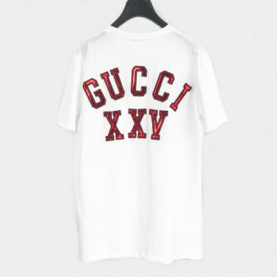 [매장판]Gucci 2020 Mm/Wm Logo Cotton Short Sleeved Tshirts - 구찌 2020 남자 로고 코튼 반팔티 Guc02136x.Size(s - 2xl).화이트