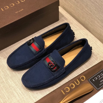 Gucci 2020 Mens Leather Loafer - 구찌 2020 남성용 레더 로퍼 GUCS0629,Size(240 - 280).네이비