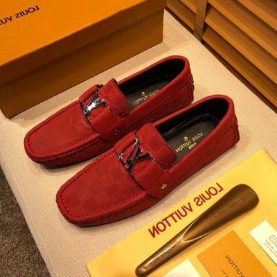 Louis Vuitton 2020 Mens Leather Loafer - 루이비통 2020 남성용 레더 로퍼 LOUS0523,Size(240 - 280).레드