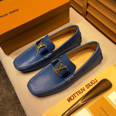 Louis Vuitton 2020 Mens Leather Loafer - 루이비통 2020 남성용 레더 로퍼 LOUS0532,Size(240 - 280).블루