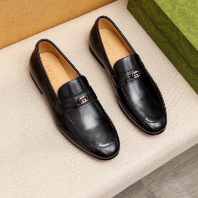 Gucci 2025 Mens Leather Loafer - 구찌 2025 남성용 레더 로퍼 GUCS0638,Size(240 - 280).블랙