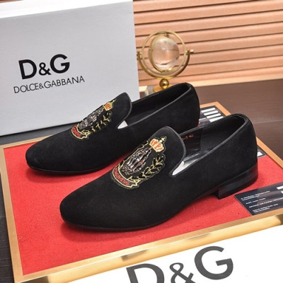 Dolce&Gabbana 2020 Mens Leather Loafer - 돌체앤가바나 2020 남성용 레더 로퍼 DGS0163,Size(240 - 270).블랙