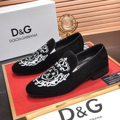 Dolce&Gabbana 2020 Mens Leather Loafer - 돌체앤가바나 2020 남성용 레더 로퍼 DGS0165,Size(240 - 270).블랙