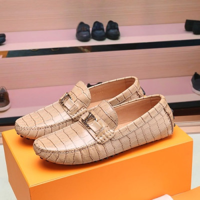 Louis Vuitton 2020 Mens Leather Loafer - 루이비통 2020 남성용 레더 로퍼 LOUS0566,Size(240 - 275).베이지