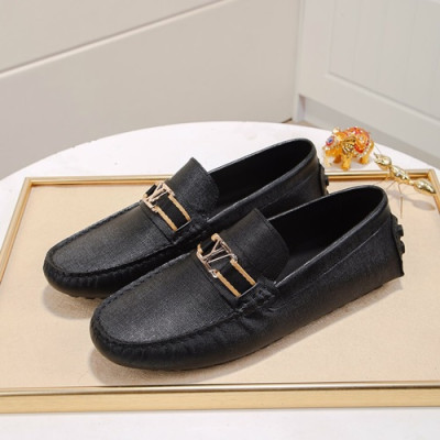 Louis Vuitton 2020 Mens Leather Loafer - 루이비통 2020 남성용 레더 로퍼 LOUS0569,Size(240 - 270).블랙