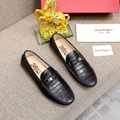 Ferragamo  2023 Mens Leather Loafer - 페라가모 2023 남성용 레더 로퍼 FGMS0174,Size(245 - 275).블랙