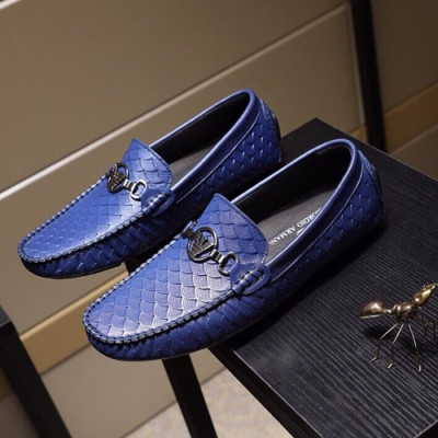 Armani 2019 Mens Leather Loafer - 알마니 2019 남성용 레더 로퍼 ARMS0140.Size (240 - 270).블루