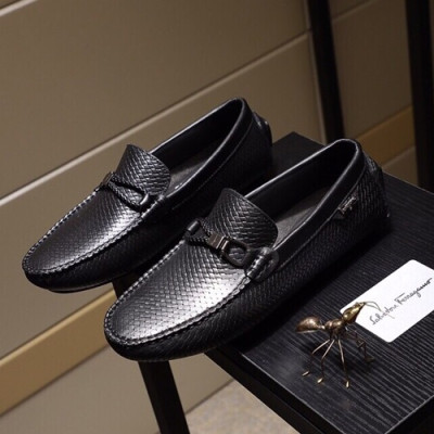 Ferragamo  2020 Mens Leather Loafer - 페라가모 2020 남성용 레더 로퍼 FGMS0188 ,Size(240 - 270).블랙