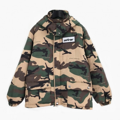 [오프화이트]Off-White 2020 Mens Down Padding  - 오프화이트 2020 남성 로고 다운 패딩 Off0360x.Size(m - xl).카키