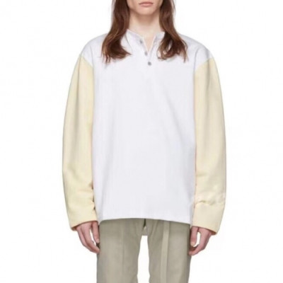 [피어오브갓]Fear of god 2020 Mens Oversize Minimal Cotton Tshirts  - 피어오브갓 2020 남성 오버사이즈 미니멀 코튼 긴팔티 Fea0089x.Size(s - xl).화이트