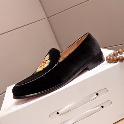 Christian Loubutin 2020 Mens Leather Loafer - 크리스챤루부탱 2020 남성용 레더 로퍼 ,CLS0064.Size(240 - 275).블랙