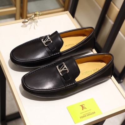 Louis Vuitton 2020 Mens Leather Loafer - 루이비통 2020 남성용 레더 로퍼 LOUS0642,Size(240 - 270).블랙