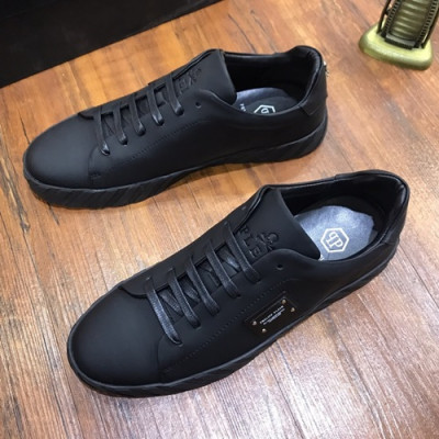 Philipp plein 2020 Mens Leather Sneakers  - 필립플레인 2020 남성용 레더 스니커즈 PPS0179,Size(240 - 270).블랙