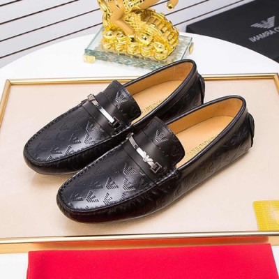 Armani 2020 Mens Leather Loafer - 알마니 2020 남성용 레더 로퍼 ARMS0160.Size (240 - 270).블랙