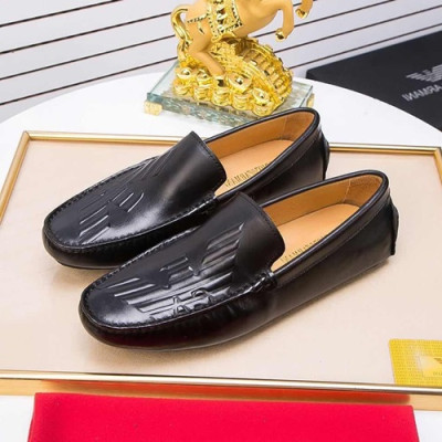 Armani 2020 Mens Leather Loafer - 알마니 2020 남성용 레더 로퍼 ARMS0162.Size (240 - 270).블랙