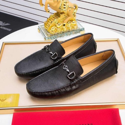 Armani 2020 Mens Leather Loafer - 알마니 2020 남성용 레더 로퍼 ARMS0164.Size (240 - 270).블랙