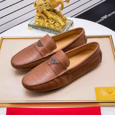 Armani 2020 Mens Leather Loafer - 알마니 2020 남성용 레더 로퍼 ARMS0167.Size (240 - 270).브라운