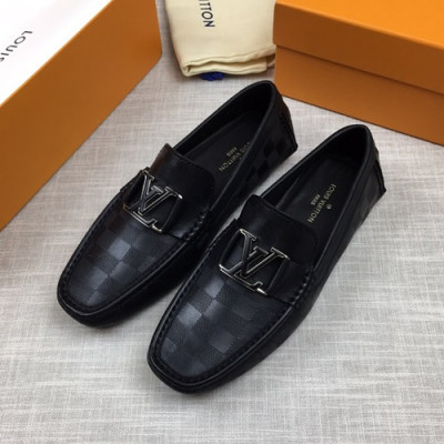 Louis Vuitton 2020 Mens Leather Loafer - 루이비통 2020 남성용 레더 로퍼 LOUS0687,Size(240 - 270).블랙