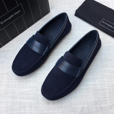 Ermenegildo Zegna  2020 Mens Leather Loafer - 에르메넬질도 제냐 2020 남성용 레더 로퍼 ZEGS0011.Size(240 - 270).네이비