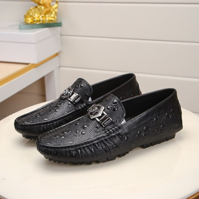 Versace  2020 Mens Leather Loafer - 베르사체 2020 남성용 레더 로퍼 VERS0355,Size(240 - 275).블랙