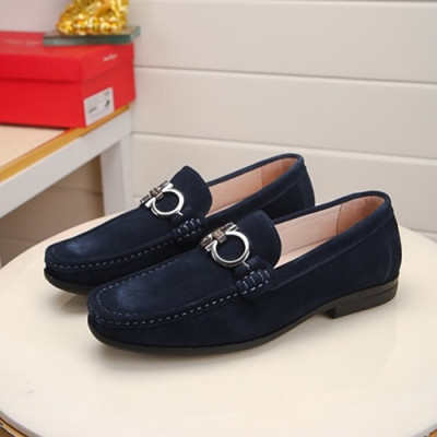 Ferragamo  2020 Mens Leather Loafer - 페라가모 2020 남성용 레더 로퍼 FGMS0222 ,Size(240 - 270).네이비