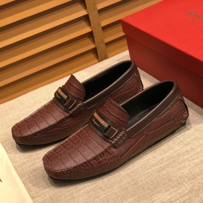 Ferragamo  2020 Mens Leather Loafer - 페라가모 2020 남성용 레더 로퍼 FGMS0251 ,Size(240 - 270).브라운