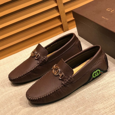 Gucci 2020 Mens Leather Loafer - 구찌 2020 남성용 레더 로퍼 GUCS0755,Size(240 - 275).브라운