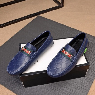 Gucci 2020 Mens Leather Loafer - 구찌 2020 남성용 레더 로퍼 GUCS0757,Size(240 - 275).네이비