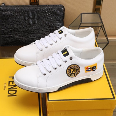 Fendi 2020 Mens Leather Sneakers - 펜디 2020 남성용 레더 스니커즈 FENS0285,Size(240 - 270).화이트