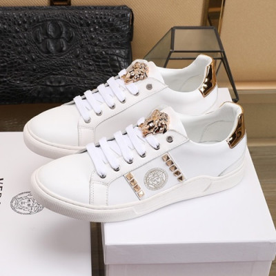 Versace 2020 Mens Leather Sneakers - 베르사체 2020 남성용 레더 스니커즈 VERS0360,Size (240 - 270).화이트