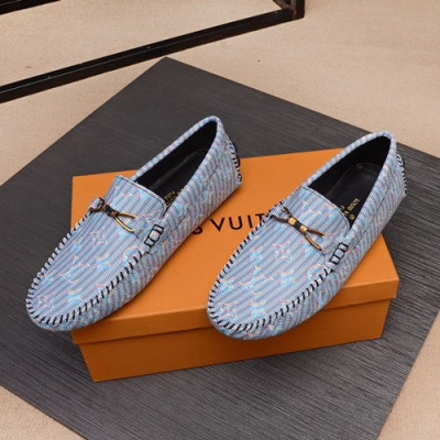 Louis Vuitton 2020 Mens Leather Loafer - 루이비통 2020 남성용 레더 로퍼 LOUS0729,Size(240 - 280).블루