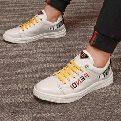 Fendi 2020 Mens Leather Sneakers - 펜디 2020 남성용 레더 스니커즈 FENS0288,Size(240 - 270).화이트