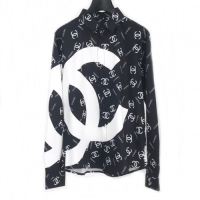 [샤넬]Chanel 2020 Mens Logo Silket Tshirts - 샤넬 2020 남성 로고 실켓 셔츠 Cha0554x.Size(m - 2xl).블랙