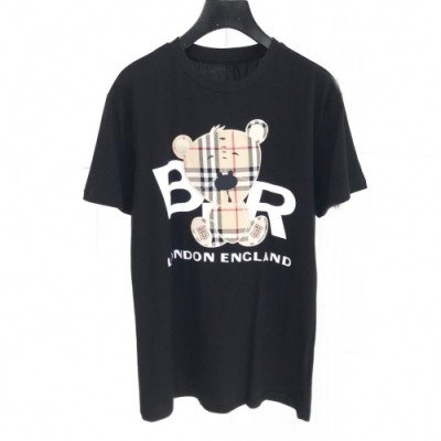 [버버리]Burberry 2020 Mm/Wm Logo Cotton Short Sleeved Tshirts - 버버리 2020 남자 로고 코튼 반팔티 Bur02124x.Size(s - 2xl).블랙