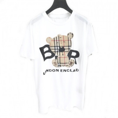 [버버리]Burberry 2020 Mm/Wm Logo Cotton Short Sleeved Tshirts - 버버리 2020 남자 로고 코튼 반팔티 Bur02125x.Size(s - 2xl).화이트