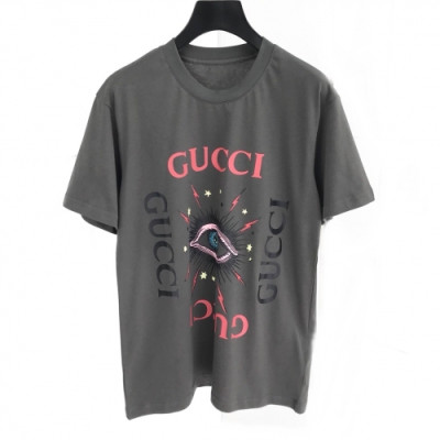 [매장판]Gucci 2020 Mm/Wm Logo Cotton Short Sleeved Tshirts - 구찌 2020 남자 로고 코튼 반팔티 Guc02185x.Size(s - xl).다크그레이