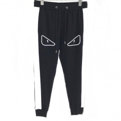 [펜디]Fendi 2020 Mens Casual Initial Logo Casual Training Pants - 펜디 2020 남성 캐쥬얼 이니셜 로고 캐쥬얼 트레이닝 팬츠 Fen0576x.Size(m - 2xl).블랙