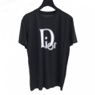 [디올]Dior 2020 Mm/Wm Logo Cotton Short Sleeved Tshirts - 디올 2020 남자 로고 코튼 반팔티 Dio0550x.Size(s - 2xl).블랙