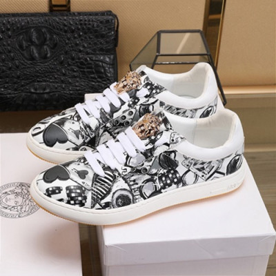 Versace 2020 Mens Leather Sneakers - 베르사체 2020 남성용 레더 스니커즈 VERS0417,Size (240 - 270).화이트블랙