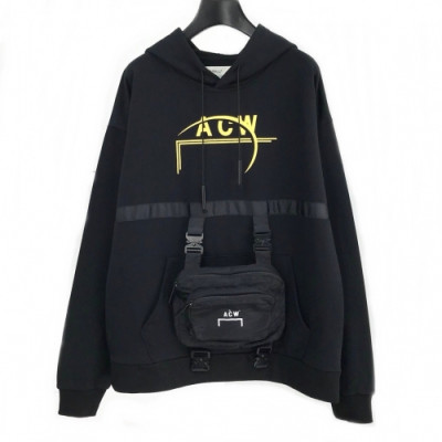 [어콜드월]A-cold-wall 2020 Mens Logo Printing Cotton Hoodie - 어콜드월 2020 남성 로고 프린팅 코튼 후디 Acw0026x.Size(m - xl).블랙